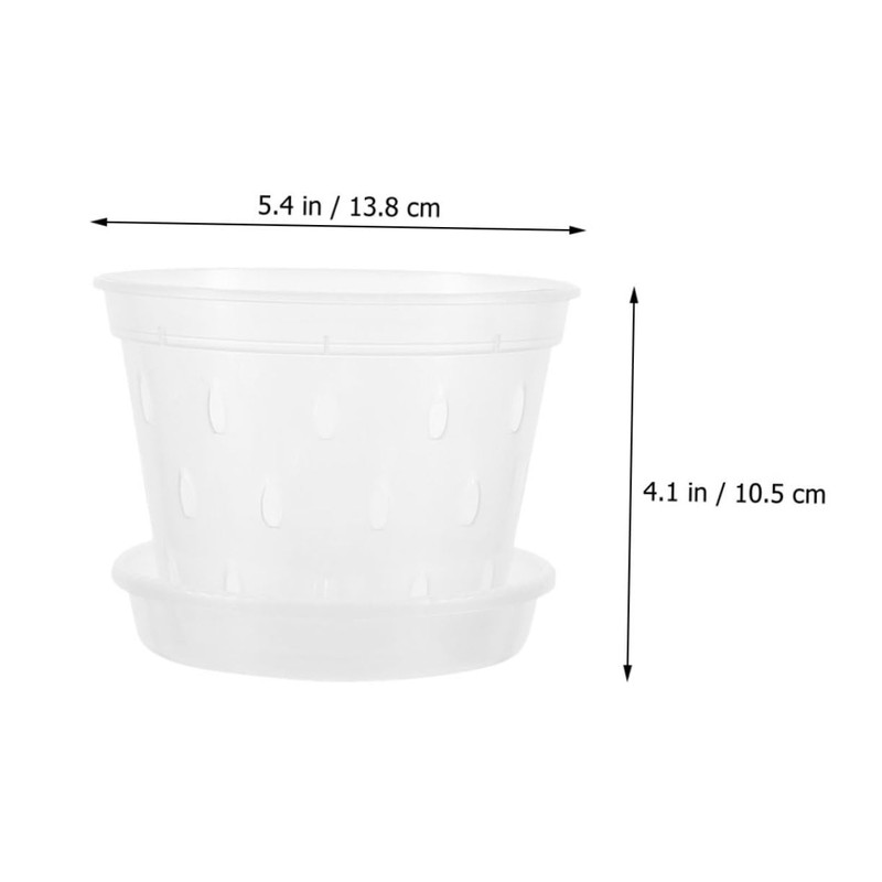 CIYODO 6sets Transparent Orchid Pots Breathable Net Pots Drainage and