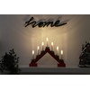 Christmas Concepts® Christmas Red Wooden Candle Bridge with Warm White