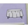 Unique Lot of 2- Unique Lavender Round Plastic 84" Tablecloth