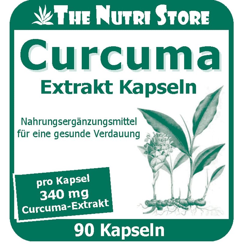 Curcuma 340 mg Extract Capsules Pack of 90 for Healthy