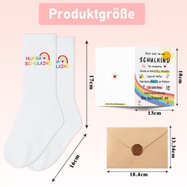 Schulkind Socks Cotton 25-34, First Day of School Gift Girls Boys, Ideas Contents School Cone Filling School Child 2025, Sugar Bag Filled First Day of School Gift Girls 6 Years Gift Ideas, Colourful