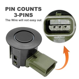 DUZFOREI 28438-7FL0B PDC Parking Assist Sensor with 28533-7FL0B Retainer, Replacement for Rogue 2019-2020 Parking Reverse Sensor