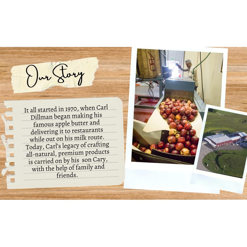 Dillman Farm No Sugar Added Apple Butter - All Natural,