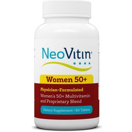 NeoVitin Women's 50+ Formula Multivitamin with Brilliant Blend - Daily Nutritional Support for Women Over 50 (60 Count)