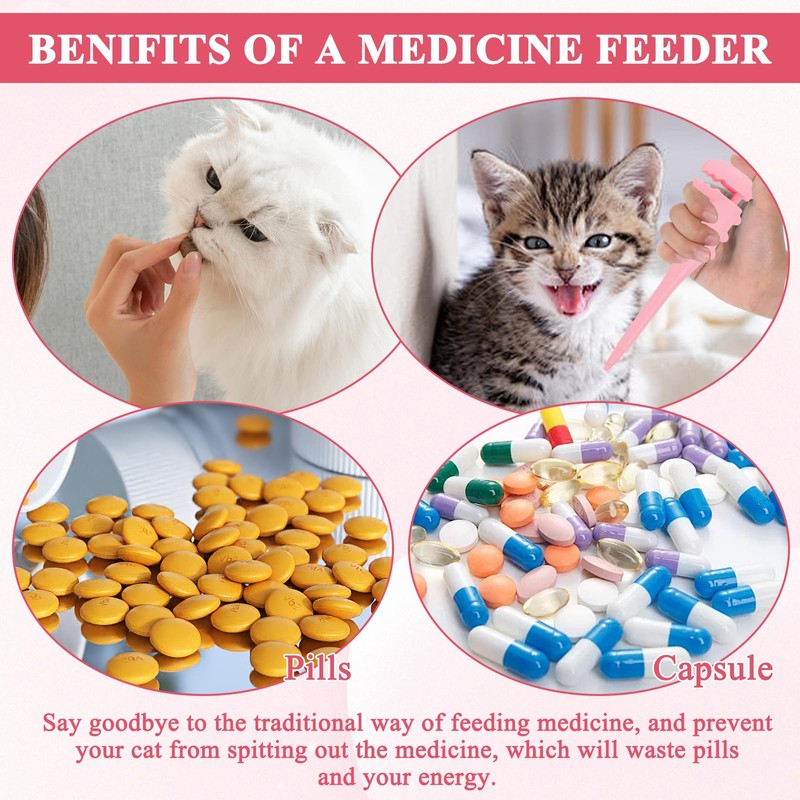 Xorim Cat Pill Shooter, Dog Pill Shooter, Ergonomic Design, Small