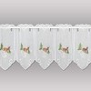 High Quality Embroidered Winter and Christmas Window Curtain Winter Deer