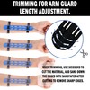 TPU Rubber Archery Arm Guard - Adjustable Protective 2-Strap Arm