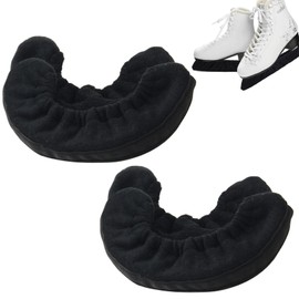 2 Pair Ice Skate Blade Covers Set, Skate Blade Protector Guards for Ice Skates and Figure Skates, Skating Shoe Protective Cloth Cover, Skate Blade Protector Devices, Skating Blade Safety Covers (L)