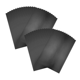 BAOFALI 100 Sheet 7.9x11.4inch Toner Reactive Foil，Foil Paper for Toner Foiling Foil by Laser Printer and Laminator, for Scrapbooking Paper Crafts (Black)