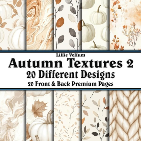 Scrapbook Paper - 20 Front and Back Premium Color Pages: