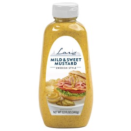 Lars Own Mild & Sweet Mustard, 12oz Bottle (Pack of 3)