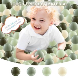 Ball Pit Balls 170 - Crush Proof Ball Pit Balls Plastic Toy Balls for Boys and Girls 170