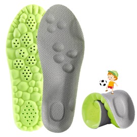 Kids Memory Foam Insoles Sport Comfort Child Replacement Insole Shoe Sole Inserts for for Children and Toddler, Cut-to-Size (Gray, 23CM Big Kids 1.5-4)