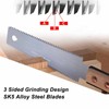 Double Edge Sided Pull Saw Fine Tooth SK5 Alloy Flush