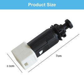 Brake Light Switch Replacement (4 Pin), Brake Light Switch Compatible Renault Thalia Trafic 2 Twingo Kangoo 7700414988 Brake Light Switch Replacement, Black