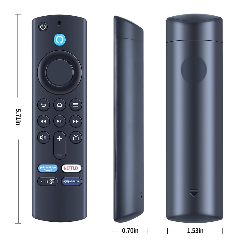 CLVIZCXOM Voice Replacement Remote Control Compatible with AMZ TV Control