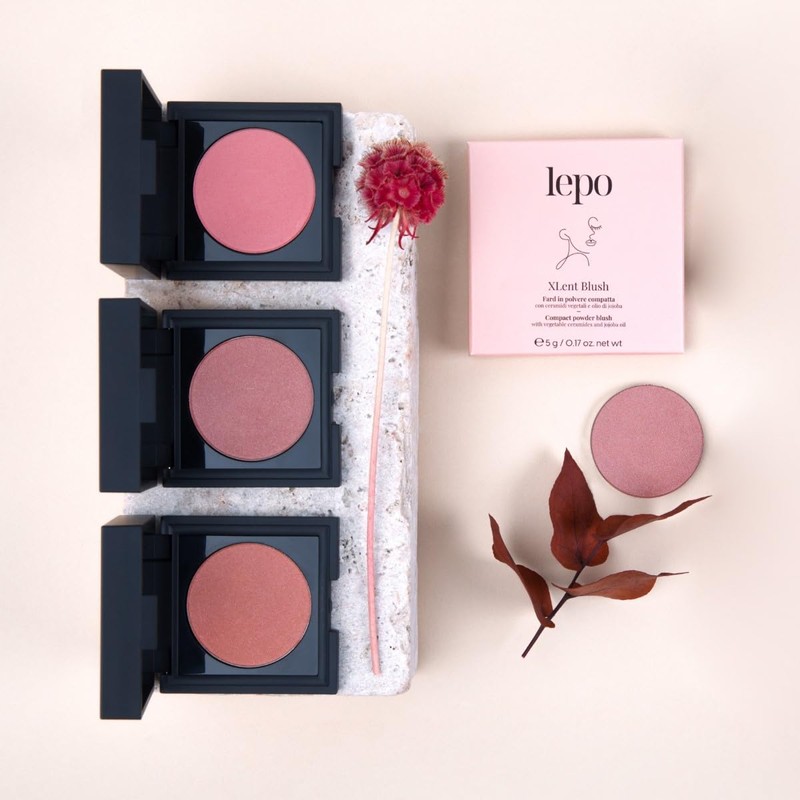 LEPO | Xlent Blush Compact Powder #03 with Vegetable Ceramides
