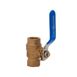 Buck Algonquin | 1/2" Low Profile Bronze Full Flow Ball Valve with Stainless Steel Vinyl-Coated Handle | MPN: 00BBV50LP | Hydrasearch