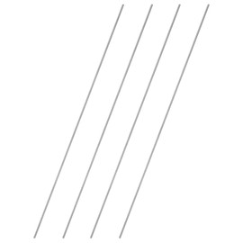 QUARKZMAN 4Pcs Barra Filettata Completa, M2 X 0.4Mm Passo 304 Acciaio Inossidabile Filettatura Destra Barre Filettate, 250Mm/10" Lunghe Barre Filettate Per Ancoraggi Bulloni