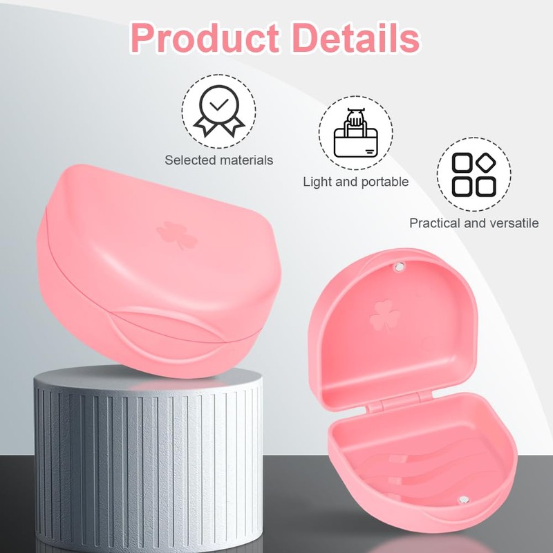 OFFCUP Braces Box with Aligner Removal Tool Clip Box Portable