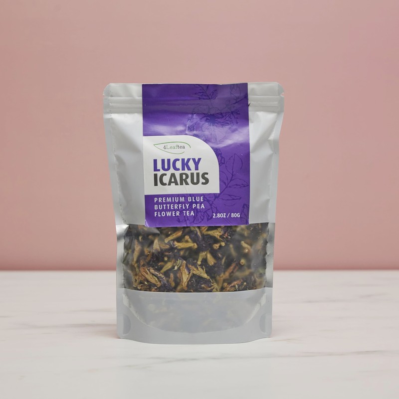 4Leaftea Lucky Icarus Blue Butterfly Pea Flower Tea - Natural