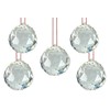 ASTROGHAR LOT of 5 FENG Shui Hanging White Crystal Ball