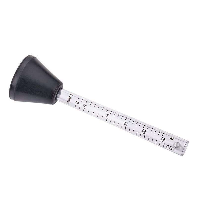 Gas Flow Meter, 0-25L/min Professional Argon CO2 Gas Measuring Tester