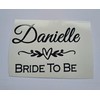 Vinyl Decals Stickers Labels for Hen Do/Hen Party/Bridal Shower -