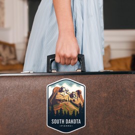 Pierre, South Dakota State Travel Sticker Sticker Decal Notebook Car Laptop 4"x5.5" (Color)