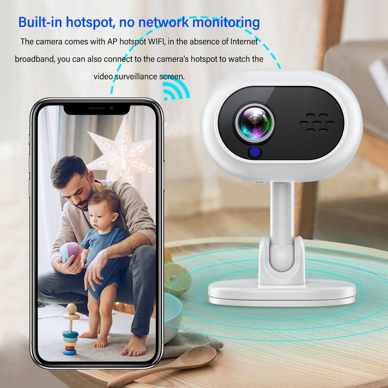 VBESTLIFE Home Security Camera, HD 1080P 2.4Ghz WiFi Security Camera,