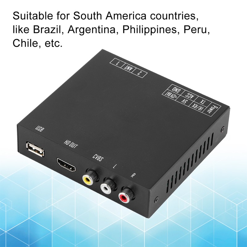 ISDB Car Digital TV Tuner Receiver Box for South America