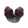 GLOBAL BOX Ribbon Barrette with Net, Chignon Hair, Formal, Hair