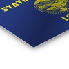 Smile Art Design Oregon State Flag Glossy Metal Wall Art