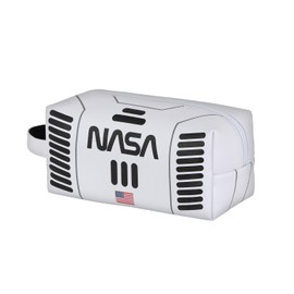 NASA Spaceship-Brick Plus Reise-Kosmetiktasche, Weiß, 25 x 12 cm