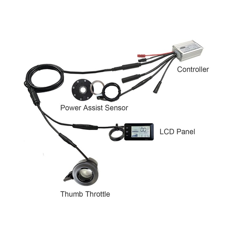 Electric Bike Motor Controller 15A Common Speed Controller 36V 48V