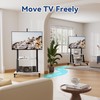Mobile TV Stand with Wheels, Heavy Duty Rolling TV Cart
