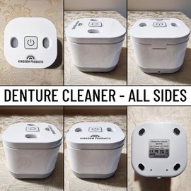 Innovative Ultrasonic Retainer Cleaner with a Larger 200ML Pod, 45kHz Retainer Cleaner Machine for Dentures, Night Guard Cleaner, Mouth Guard Cleaner, Denture Cleaner, Aligner Cleaner
