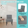FDW Living Room Chairs,Modern Armless Accent Chairs w/ Solid Wood
