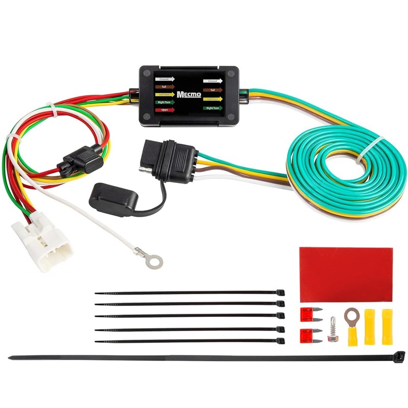 MECMO 4-Pin Trailer Wiring Harness 56040 for 2009-2024 Subaru Forester,