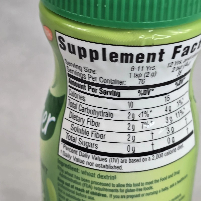 Benefiber Prebiotic Fiber Supplement Powder 5.4 Oz Taste Free &