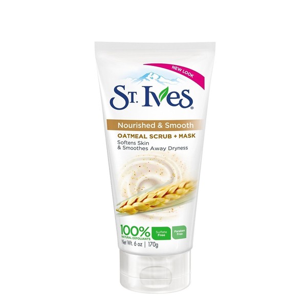 St Ives Scrub Oatmeal Facial Mask 6 Ounce (177ml) (6 Pack)