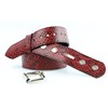Velvetcrow Red Python Snake Belt 1.75" Wide Removable Buckle (XXL)