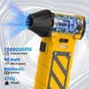 Electric Air Duster-Compressed Air Duster,60mph Wind Stepless Speed Canned Air
