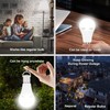 Neporal A19 Rechargeable Light Bulbs Emergency Light Bulb for Power