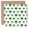 1 x Greeting Card - Gamer 8 Bit Broccoli Pattern