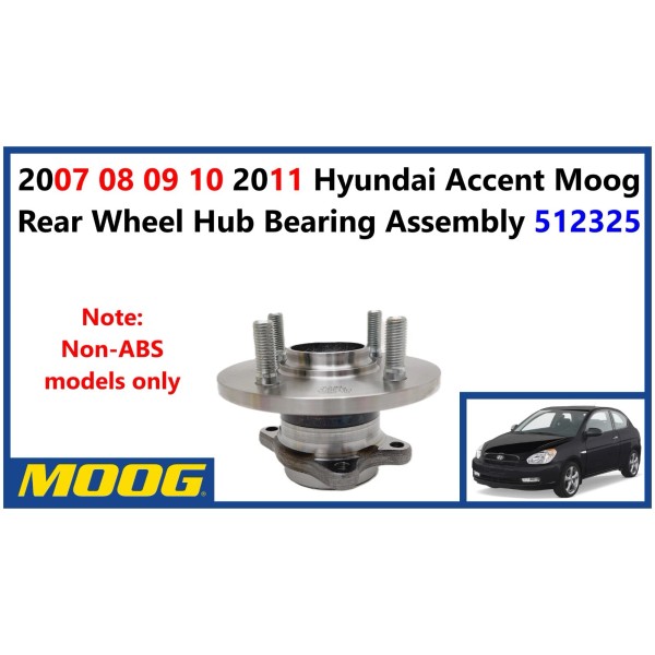 MOOG 2007 08 09 10 2011 Hyundai Accent Moog Rear