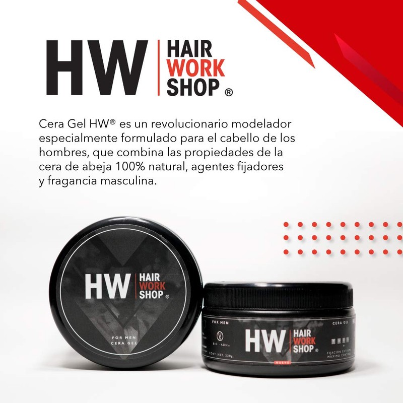 Cera Gel HW Hair Workshop Modelador de Cabello - 230GR