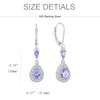 Aprila Drop Dangle Earrings 925 Sterling Silver Leverback Earrings with