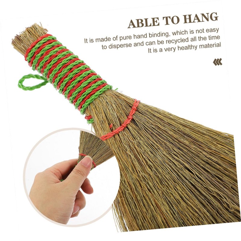 ULTECHNOVO 3pcs Small Desktop Broom Manual Short Handle Whisk Brush