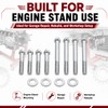 12 PCS M10-1.5 Engine Stand Bolt Kit Compatible with LS